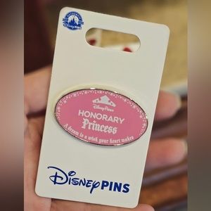2024 Disney Parks Honorary Princess Cast Member Pink Name Tag OE Pin BNWT